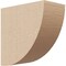 Ekena Millwork 3"W x 6"D x 6"H Classic Durham Rough Cedar Woodgrain TimberThane Corbel, Primed Tan CORUR03X06X06DURRCPR - alternate 1